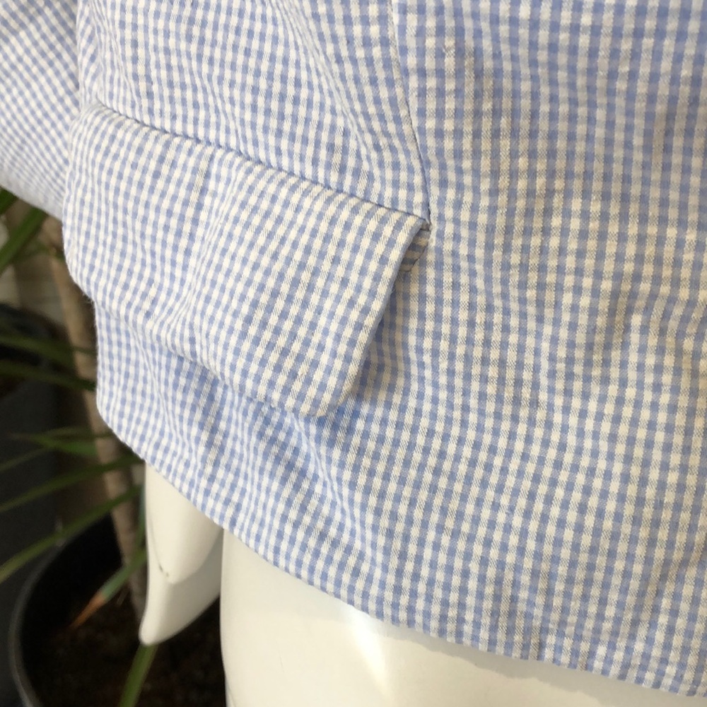 Versace Versus Gingham Button Down Jacket - image 4